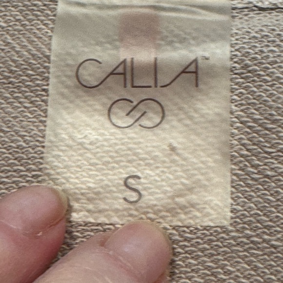 Calia Sandstone Crew Neck Extended Shoulder Short Sleeve Athletic Top Women’s S - Picture 9 of 10